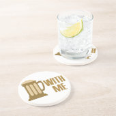 Bier mit mir Untersetzer (Seite)