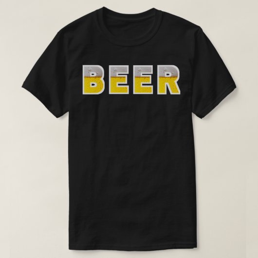 Bier mit Mustern T-Shirt (Design vorne)