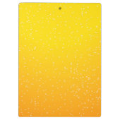 Bier mit Tiny Bubbles Klemmbrett (Rückseite)