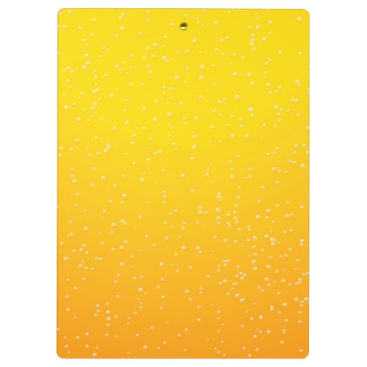 Bier mit Tiny Bubbles Klemmbrett (Rückseite)