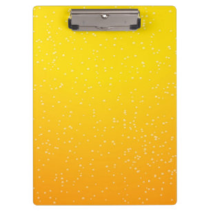 Bier mit Tiny Bubbles Klemmbrett