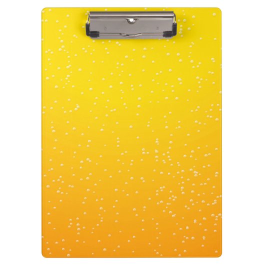 Bier mit Tiny Bubbles Klemmbrett (Vorderseite)