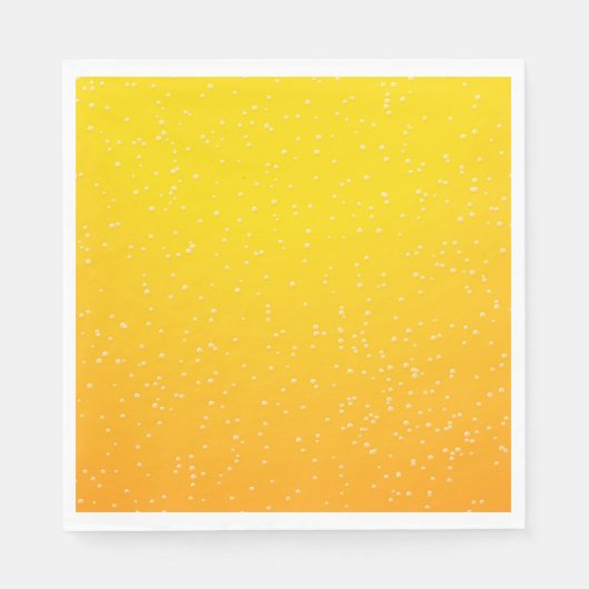 Bier mit Tiny Bubbles Serviette (Vorderseite)