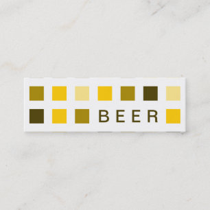 BIER (Modquadrate) Mini Visitenkarte