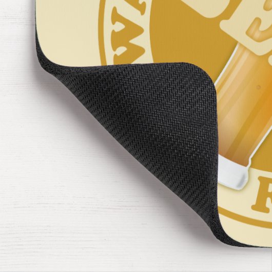 Bier-Monogramm-Mousepad Mousepad (Ecke)
