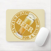 Bier-Monogramm-Mousepad Mousepad (Mit Mouse)