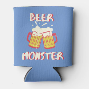 Bier Monster kann kälter werden Hellblauer Hinte Dosenkühler