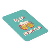 Bier Monster Magnet mit Aquamarine Hintergrund (Rechte Seite)