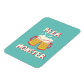 Bier Monster Magnet mit Aquamarine Hintergrund (Linke Seite)