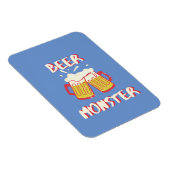 Bier Monster Magnet mit blauem Hintergrund (Rechte Seite)