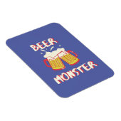Bier Monster Magnet mit Lila Hintergrund (Rechte Seite)