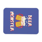 Bier Monster Magnet mit Lila Hintergrund (Horizontal)