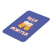 Bier Monster Magnet mit Lila Hintergrund (Linke Seite)