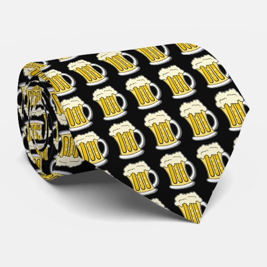 Bier-Muster Krawatte (Gerollt)