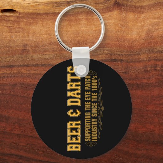 Bier N Darts Schlüsselanhänger (Vorderseite)