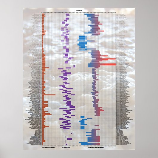 Bier nach Anzahl - Hefe Poster (Vorne)