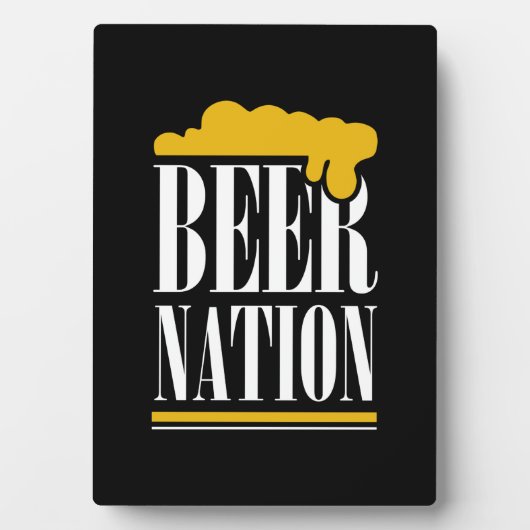 Bier Nation Fotoplatte (Vorderseite)