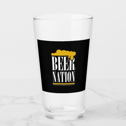 Bier Nation Glas (Vorderseite)