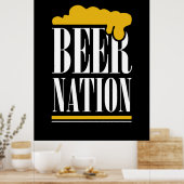 Bier Nation Poster (Küche)