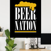 Bier Nation Poster (Heimbüro)
