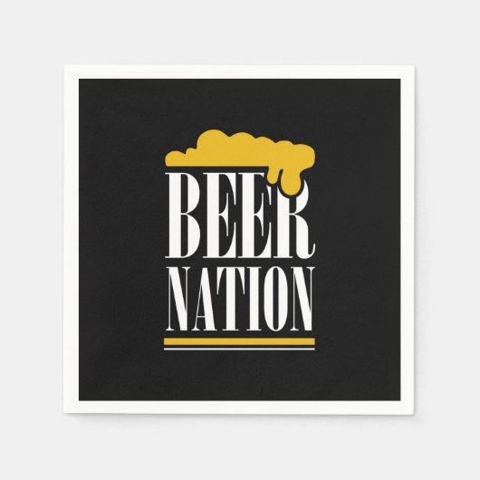 Bier Nation Serviette (Vorderseite)