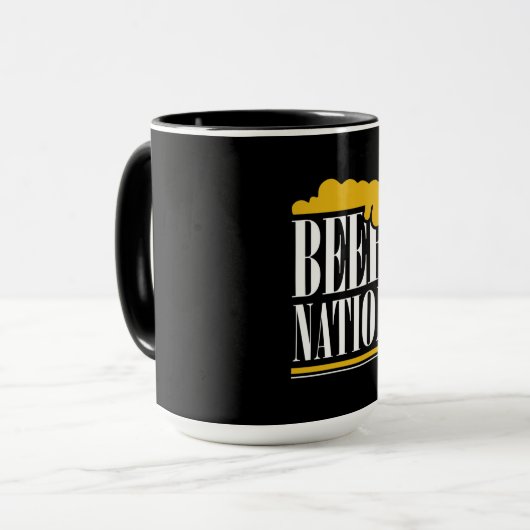 Bier Nation Tasse (Vorderseite Links)