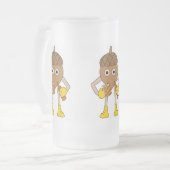 Bier Nut Mattglas Bierglas (Vorderseite Links)