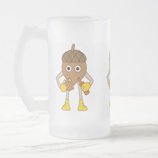 Bier Nut Mattglas Bierglas (Links)