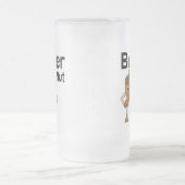 Bier Nut Text Mattiert Glass Beer Tasse (Mittel)