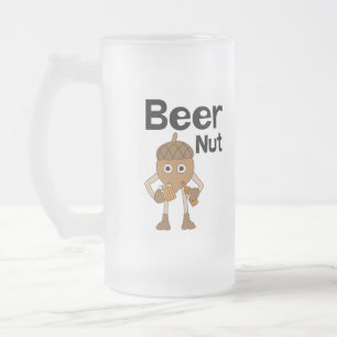 Bier Nut Text Mattiert Glass Beer Tasse
