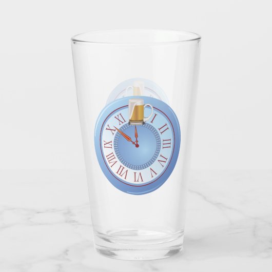 Bier O’ Clock Glas (Rückseite)