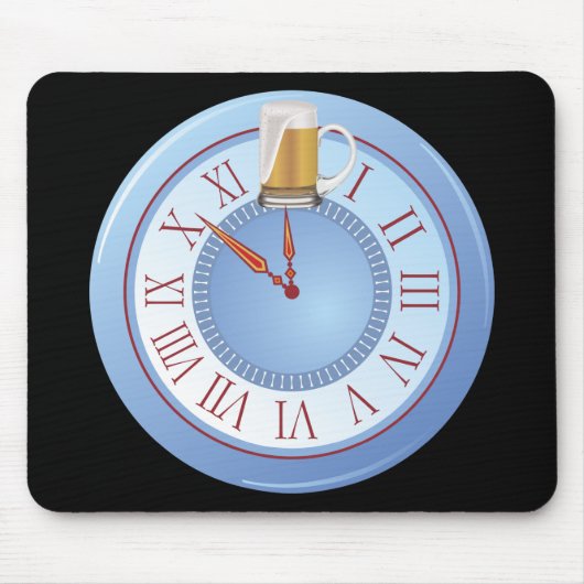 Bier O’ Clock Mousepad (Vorne)