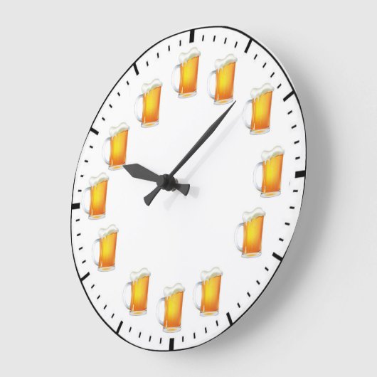 Bier-O-Uhr Große Wanduhr (Winkel)