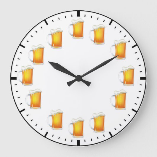 Bier-O-Uhr Große Wanduhr (Vorderseite)