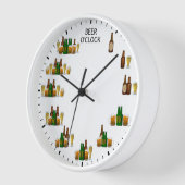 Bier O'clock Funny Beer Lovers Uhr (Winkel)