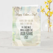 Bier O'clock Funny für die Bier Drinker Mixed Card Karte (Gelbe Blume)