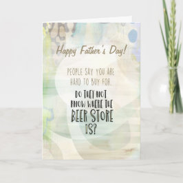 Bier O'clock Funny für die Bier Drinker Mixed Card Karte