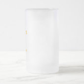 Bier O'Clock Vater verdient eine Pause zu 16 oz Mattglas Bierglas (Mittel)