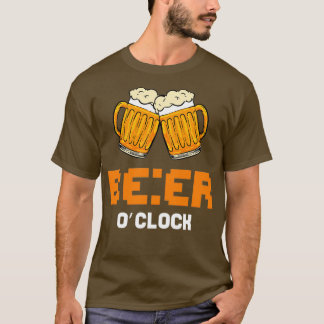 Bier oder Uhr für Bierliebhaber T-Shirt