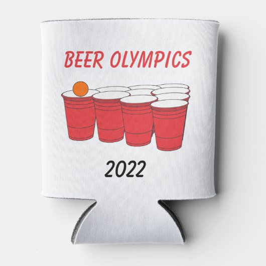 Bier Olympia Red Solo Cup Pong kann kühler Dosenkühler (Vorderseite)