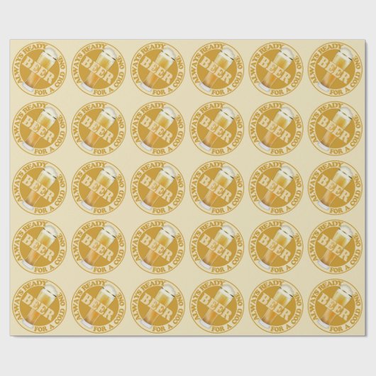 BIER-Packpapier Geschenkpapier (Flach)