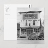 Bier-Palast Tavern, 1940 Postkarte (Vorne/Hinten)