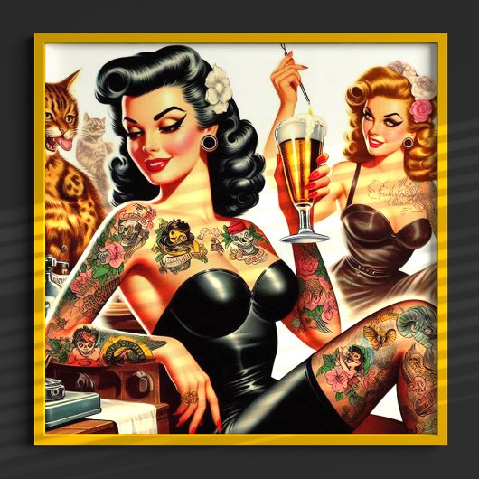 Bier-Party-Button Poster