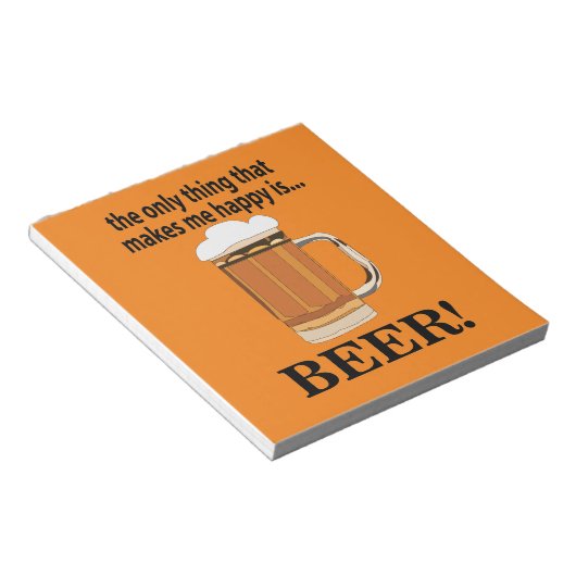 Bier Party Drink Bier Notizblock (angewinkelt)