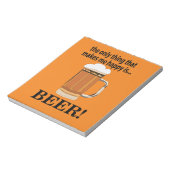 Bier Party Drink Bier Notizblock (Rotiert)