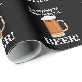 Bier Party Drinken Funny Beer Geschenkpapier (Rolleneckpunkt)
