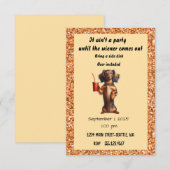 Bier-Party Einladung (Vorne/Hinten)