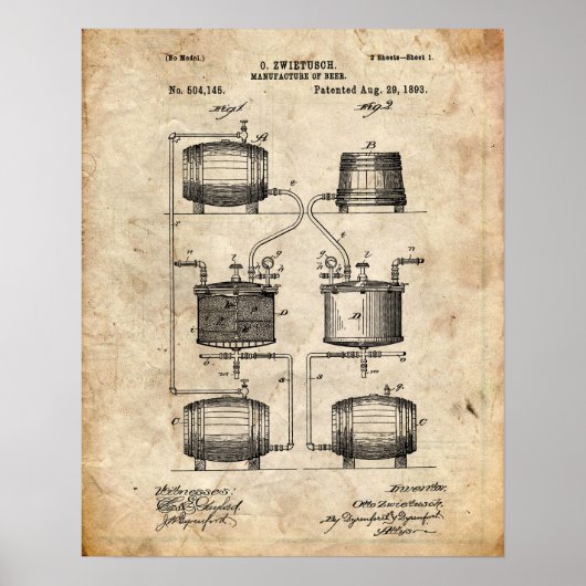 Bier-Patent Poster (Vorne)