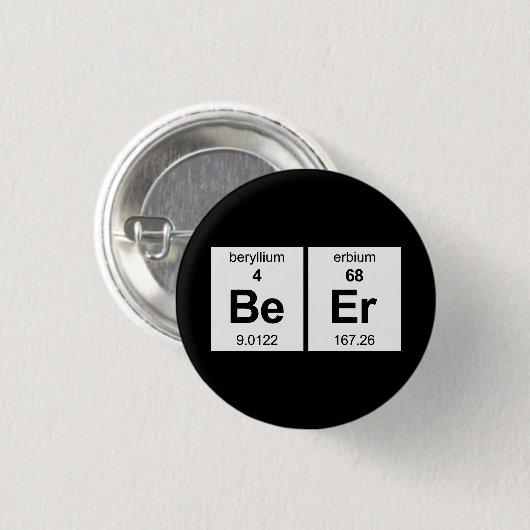 Bier-Periodensystem Button (Vorne & Hinten)