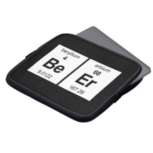 Bier-Periodensystem Laptopschutzhülle